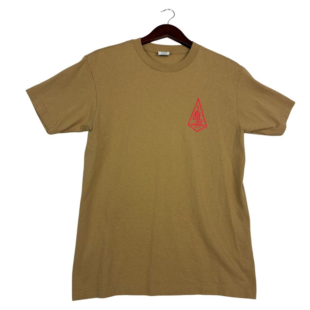 Shaka Active Surfboards Maui T-Shirt Men's M Brown Red Graphic Tee Hawaii Surf